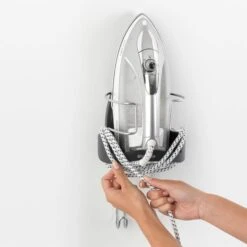 Brabantia Ironing Board Hanger And Iron Store In Black -Simple Bathroom 1000010236 alt04