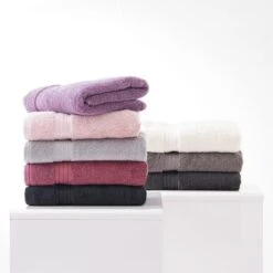 Dunelm Lavender Egyptian Cotton Towel -Simple Bathroom 1000083040 alt05