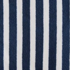 Dunelm Nautical Stripe Navy Towel -Simple Bathroom 1000083119 alt02
