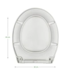Dunelm Thermoplast White Toilet Seat -Simple Bathroom 1000095417 alt05