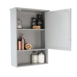 Lloyd Pascal Rimini Grey Mirror Cabinet -Simple Bathroom 1000114250 alt03