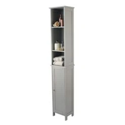 Lloyd Pascal Rimini Grey Tall Cabinet -Simple Bathroom 1000114251 alt04