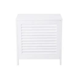Lloyd Pascal White Tuscany Laundry Hamper -Simple Bathroom 1000133522 alt03