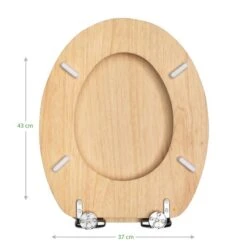Dunelm Wooden Veneer Toilet Seat -Simple Bathroom 1000140045 alt02