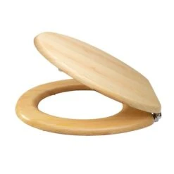 Dunelm Wooden Veneer Toilet Seat -Simple Bathroom 1000140045 alt03