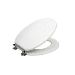 Dunelm Tongue And Groove White Toilet Seat -Simple Bathroom 1000140046 alt02