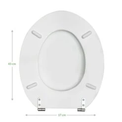 Dunelm Tongue And Groove White Toilet Seat -Simple Bathroom 1000140046 alt03