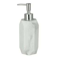 Dunelm Marble Effect Resin Lotion Dispenser -Simple Bathroom 1000140490 alt01
