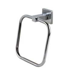 Dunelm Square Wall Mounted Towel Ring 7 Dunelm Square Wall Mounted Towel Ring -Simple Bathroom 1000150071 alt02