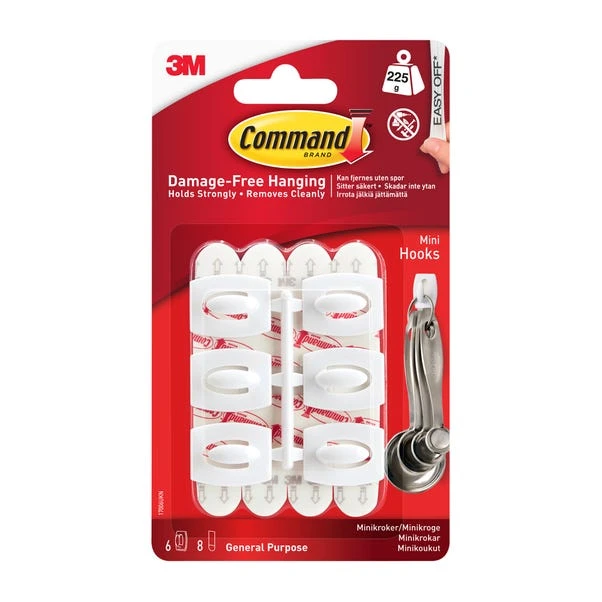 3M Command Command Mini Hooks 6 3M Command Command Mini Hooks - Image 4