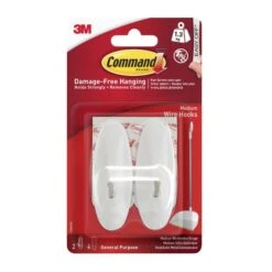 3M Command Command Medium Wire Hooks -Simple Bathroom 1000158826 alt04