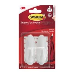 3M Command Command Medium Hooks 13 3M Command Command Medium Hooks -Simple Bathroom 1000158827 alt05