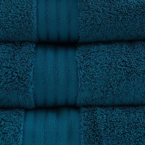 Dunelm Egyptian Cotton Peacock Towel 7 Dunelm Egyptian Cotton Peacock Towel - Image 5