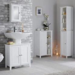 Lloyd Pascal Marble Effect Console Unit -Simple Bathroom 1000160241 alt03