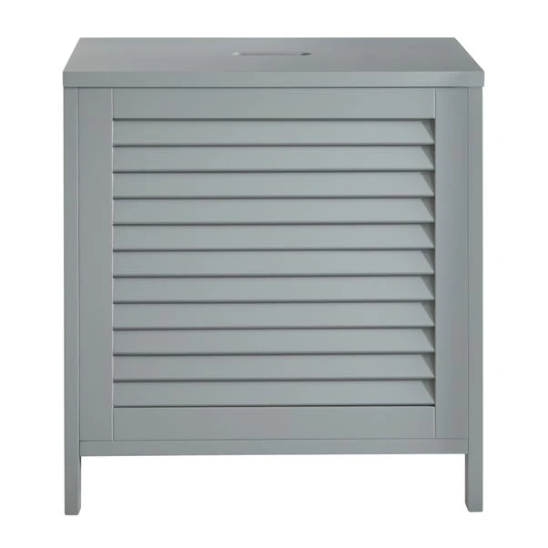 Lloyd Pascal Grey Tuscany Laundry Hamper 4 Lloyd Pascal Grey Tuscany Laundry Hamper - Image 2