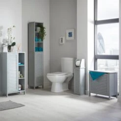 Lloyd Pascal Grey Tuscany Laundry Hamper 9 Lloyd Pascal Grey Tuscany Laundry Hamper -Simple Bathroom 1000161865 alt03