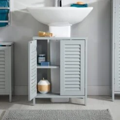 Lloyd Pascal Grey Tuscany Underbasin Unit -Simple Bathroom 1000161868 alt04