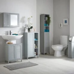 Lloyd Pascal Grey Tuscany Underbasin Unit -Simple Bathroom 1000161868 alt05