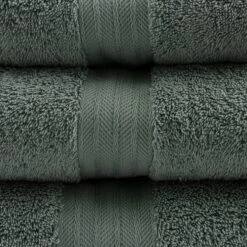 Dunelm Forest Green Egyptian Cotton Towel -Simple Bathroom 1000166699 alt01