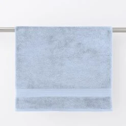 Dunelm Sky Blue Egyptian Cotton Towel -Simple Bathroom 1000167224 alt02