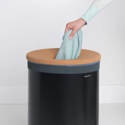 Brabantia Black Cork 60L Laundry Bin 10 Brabantia Black Cork 60L Laundry Bin -Simple Bathroom 1000168433 alt03