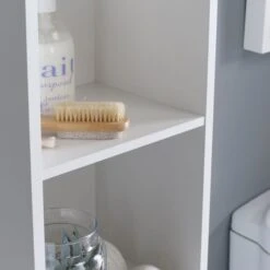 Lloyd Pascal White Wave Tall Cabinet -Simple Bathroom 1000169005 alt03