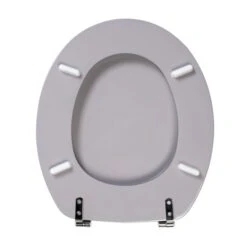 Dunelm Geo Tile Grey Toilet Seat -Simple Bathroom 1000180609 alt03