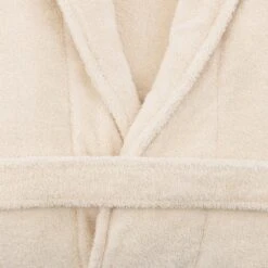 Dunelm Egyptian Cotton Natural Bath Robe -Simple Bathroom 1000180749 alt03