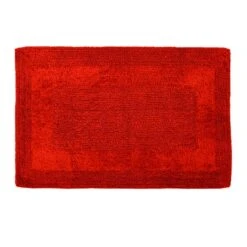 Dunelm Super Soft Reversible Red Bath Mat