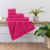 Dunelm Fuchsia Egyptian Cotton Towel -Simple Bathroom 30004724