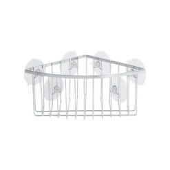 Dunelm Aquarack Deep Corner Basket -Simple Bathroom 30050552 alt02