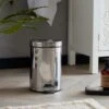 Dunelm Bathroom Basics 3-Litre Silver Pedal Bin -Simple Bathroom 30054117