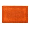 Dunelm Super Soft Reversible Burnt Orange Bath Mat -Simple Bathroom 30103618