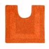 Dunelm Super Soft Reversible Burnt Orange Pedestal Mat -Simple Bathroom 30103619