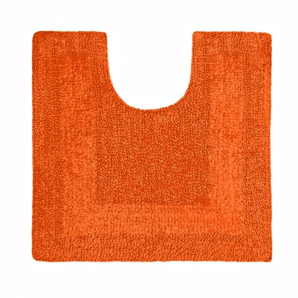 Dunelm Super Soft Reversible Burnt Orange Pedestal Mat 3 Dunelm Super Soft Reversible Burnt Orange Pedestal Mat