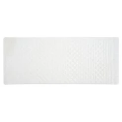 Dunelm White Rubber Bath Mat