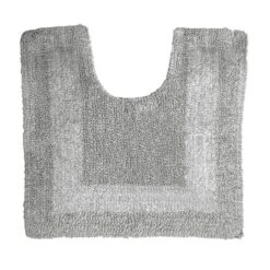 Dunelm Super Soft Silver Reversible Pedestal Mat