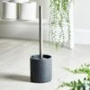 Dunelm Grey Resin Toilet Brush Holder -Simple Bathroom 30195605