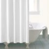 Dunelm Ceramic Extra Long White Shower Curtain -Simple Bathroom 30200266