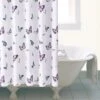 Dunelm Butterfly Shower Curtain -Simple Bathroom 30200269