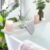 White Bamboo Bath Rack -Simple Bathroom 30201667