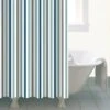 Dunelm Nautical Bold Stripe Shower Curtain -Simple Bathroom 30240253