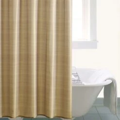 Dunelm Gold Sparkle Shower Curtain