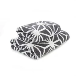 Dunelm Charcoal Geo Towel