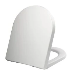 Dunelm Thermoplast White D Shape Toilet Seat