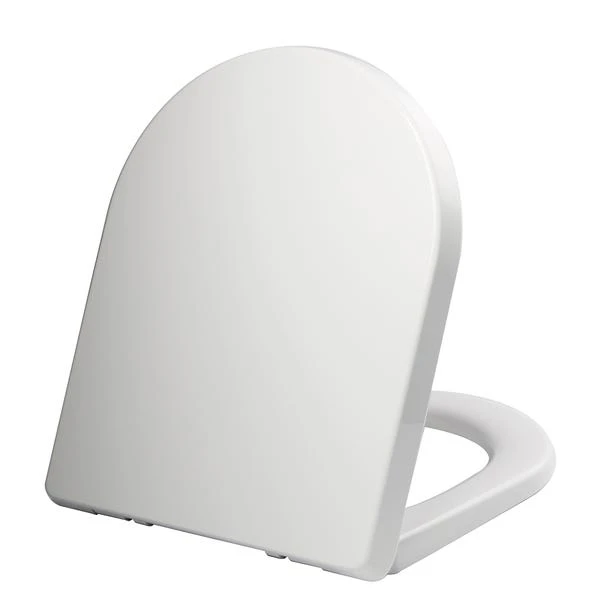 Dunelm Thermoplast White D Shape Toilet Seat 3 Dunelm Thermoplast White D Shape Toilet Seat