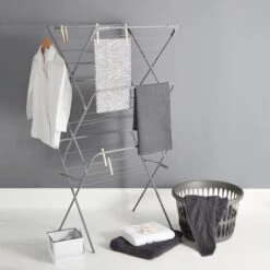 Dunelm Grey 3 Tier Wide Airer