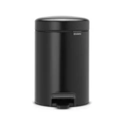 Brabantia NewIcon 3 Litre Black Pedal Bin