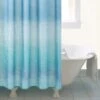 Dunelm Ombre Blue Shower Curtain -Simple Bathroom 30437650