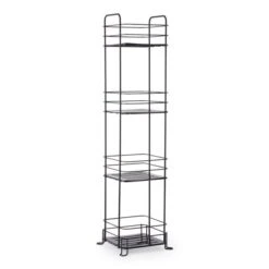 Elements 4 Tier Black Wire Storage Caddy -Simple Bathroom 30443249 alt02